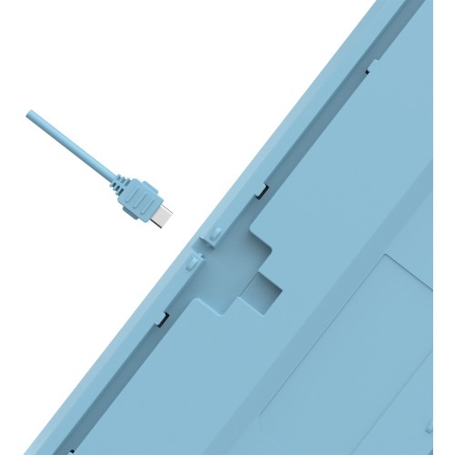Клавиатура A4Tech FS300 механическая белый/синий USB for gamer LED (FS300 PANDA SNOWBOARDING) кабель 1.8м