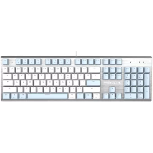 Клавиатура A4Tech FS100 механическая синий USB for gamer LED кабель 1.8м