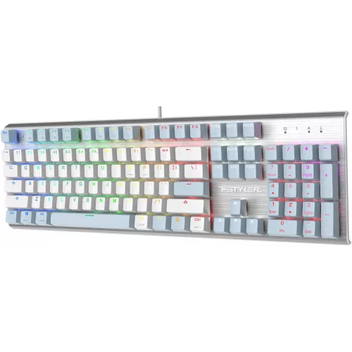 Клавиатура A4Tech FS100 механическая синий USB for gamer LED кабель 1.8м