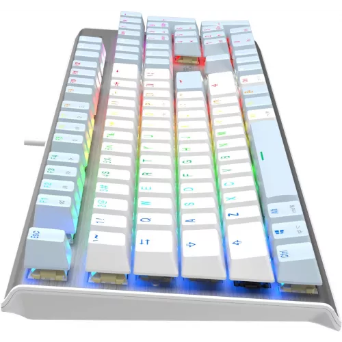 Клавиатура A4Tech FS100 механическая синий USB for gamer LED кабель 1.8м