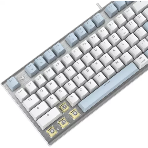Клавиатура A4Tech FS100 механическая синий USB for gamer LED кабель 1.8м