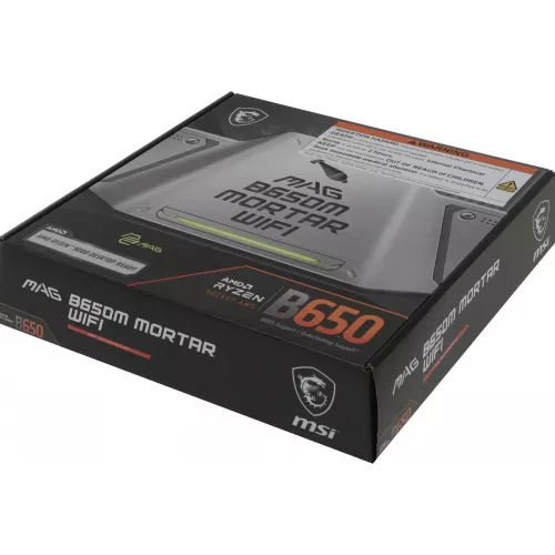 Материнская плата MSI MAG B650M MORTAR WIFI Socket AM5 AMD B650 4xDDR5 mATX AC`97 8ch(7.1) 2.5Gg RAID+VGA+HDMI+DP
