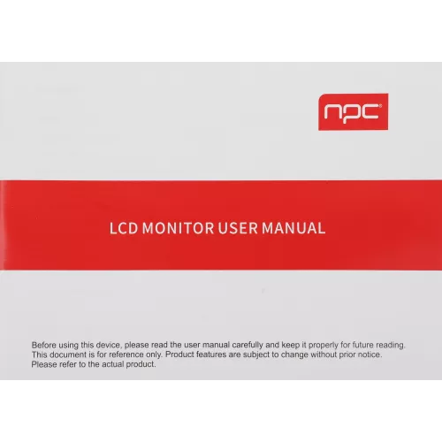 Монитор NPC 23.8" MQ2409-A черный VA LED 5ms 16:9 HDMI матовая 3000:1 250cd 178гр/178гр 1920x1080 75Hz FreeSync VGA FHD 3.12кг