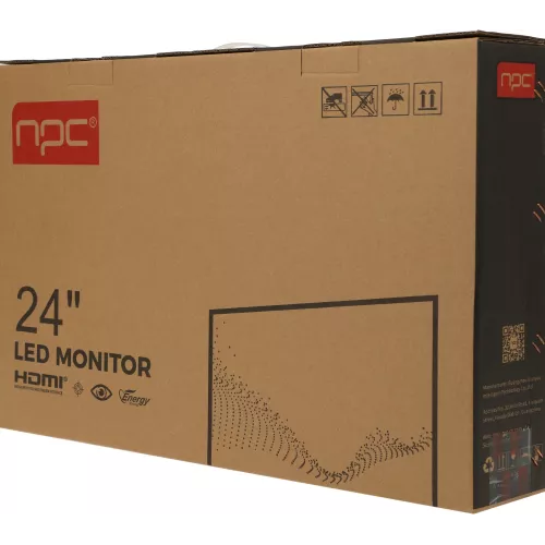 Монитор NPC 23.8" MQ2409-A черный VA LED 5ms 16:9 HDMI матовая 3000:1 250cd 178гр/178гр 1920x1080 75Hz FreeSync VGA FHD 3.12кг