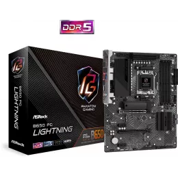 Материнская плата Asrock B650 PG LIGHTNING Socket AM5 AMD B650 4xDDR5 ATX AC`97 8ch(7.1) 2.5Gg RAID+HDMI
