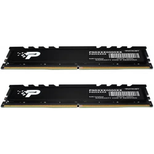 Память DDR5 2x16GB 4800MHz Patriot PSP532G4800KH1 Signature Premium RTL PC5-38400 CL40 DIMM 288-pin 1.1В kit single rank с радиатором Ret