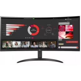 Монитор LG 34" UltraWide 34WR50QK-B черный VA LED 21:9 HDMI матовая 300cd 178гр/178гр 3440x1440 100Hz DP WQ 5.9кг
