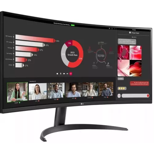 Монитор LG 34" UltraWide 34WR50QK-B черный VA LED 21:9 HDMI матовая 300cd 178гр/178гр 3440x1440 100Hz DP WQ 5.9кг