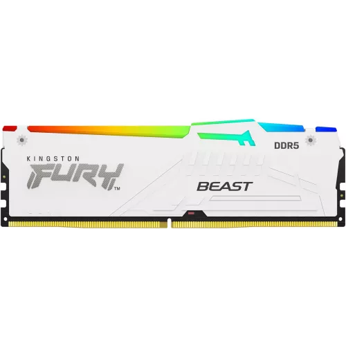 Память DDR5 32GB 6400MHz Kingston KF564C32BWEA-32 Fury Beast RGB RTL Gaming PC5-51200 CL32 DIMM 288-pin 1.4В dual rank с радиатором Ret