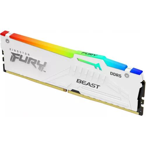 Память DDR5 32GB 6400MHz Kingston KF564C32BWEA-32 Fury Beast RGB RTL Gaming PC5-51200 CL32 DIMM 288-pin 1.4В dual rank с радиатором Ret