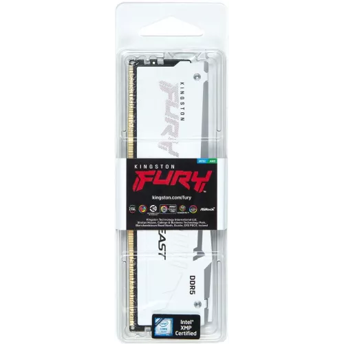Память DDR5 32GB 6400MHz Kingston KF564C32BWEA-32 Fury Beast RGB RTL Gaming PC5-51200 CL32 DIMM 288-pin 1.4В dual rank с радиатором Ret