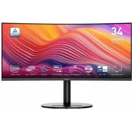 Монитор MSI 34" Modern MD342CQP черный VA LED 21:9 HDMI M/M матовая HAS Piv 3500:1 300cd 178гр/178гр 3440x1440 120Hz DP UW USB 8.05кг