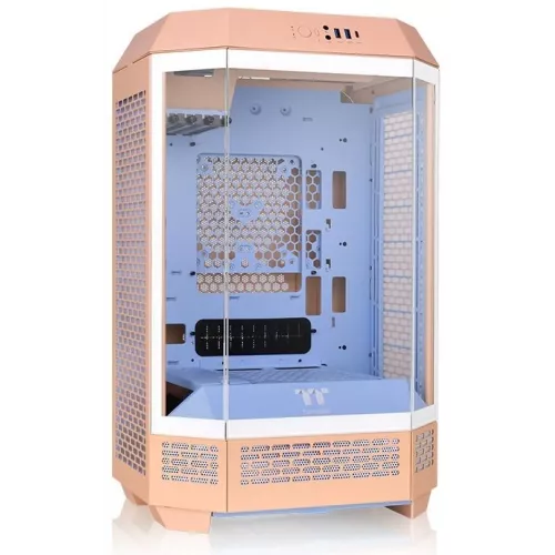 Корпус Thermaltake The Tower 300 Peach Fuzz розовый без БП mATX 8x120mm 6x140mm 2xUSB3.0 audio bott PSU