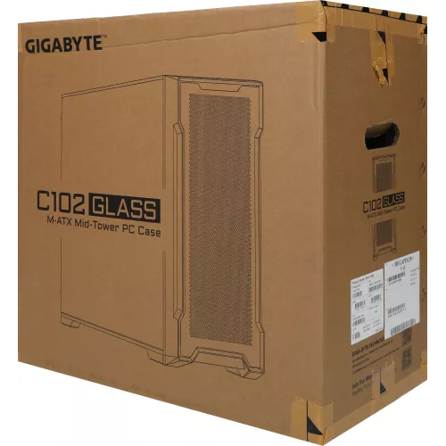 Корпус Gigabyte GB-C102G черный без БП mATX 7x120mm 4x140mm 2xUSB3.0 audio bott PSU