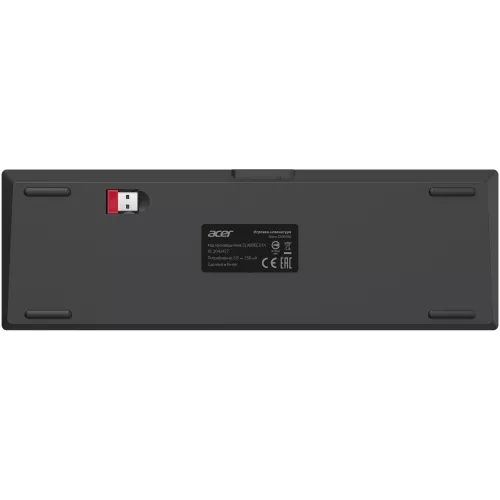 Клавиатура Acer Nitro OKR400 механическая черный USB беспроводная BT/Radio Multimedia for gamer LED (ZL.KBDEE.01A) кабель 1.5м
