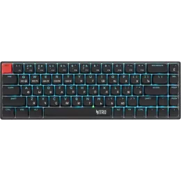 Клавиатура Acer Nitro OKR400 механическая черный USB беспроводная BT/Radio Multimedia for gamer LED (ZL.KBDEE.01A) кабель 1.5м