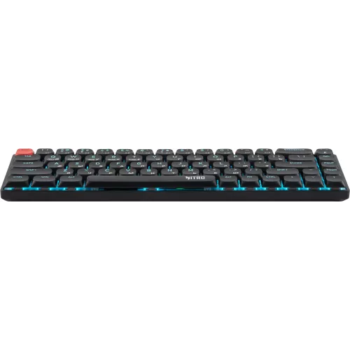 Клавиатура Acer Nitro OKR400 механическая черный USB беспроводная BT/Radio Multimedia for gamer LED (ZL.KBDEE.01A) кабель 1.5м