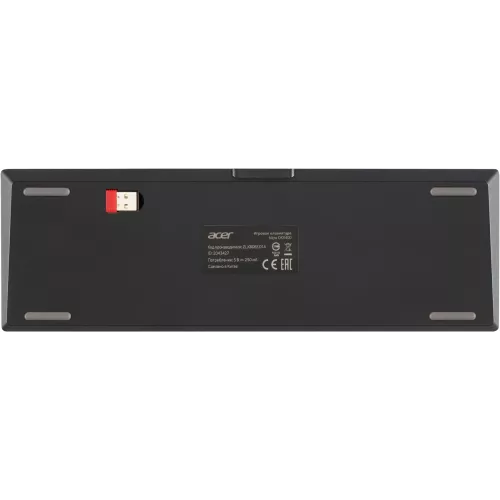 Клавиатура Acer Nitro OKR400 механическая черный USB беспроводная BT/Radio Multimedia for gamer LED (ZL.KBDEE.01A) кабель 1.5м