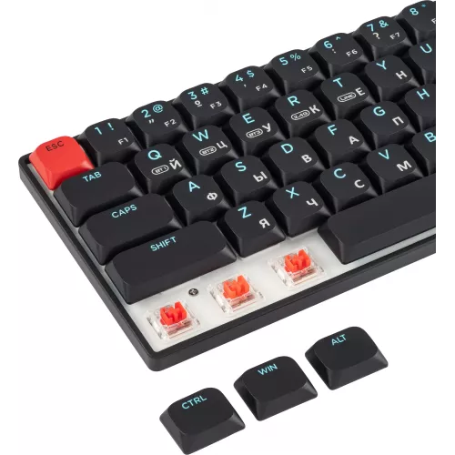 Клавиатура Acer Nitro OKR400 механическая черный USB беспроводная BT/Radio Multimedia for gamer LED (ZL.KBDEE.01A) кабель 1.5м