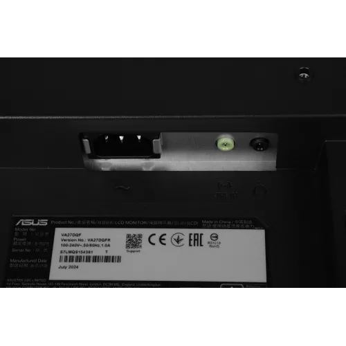 Монитор Asus 27" VA27DQFR черный IPS LED 16:9 HDMI M/M матовая 250cd 178гр/178гр 1920x1080 100Hz VGA DP FHD 4.66кг