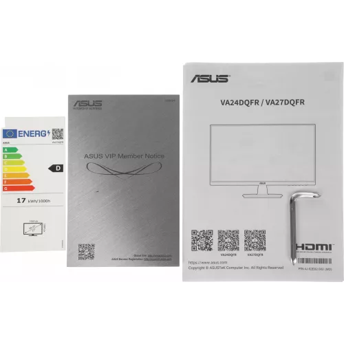 Монитор Asus 27" VA27DQFR черный IPS LED 16:9 HDMI M/M матовая 250cd 178гр/178гр 1920x1080 100Hz VGA DP FHD 4.66кг