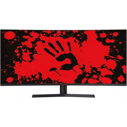 Монитор Bloody 34" MN340W черный VA LED 1ms 21:9 HDMI M/M матовая HAS Piv 300cd 178гр/178гр 3440x1440 180Hz FreeSync DP UW USB 5.7кг