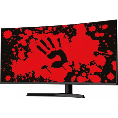 Монитор Bloody 34" MN340W черный VA LED 1ms 21:9 HDMI M/M матовая HAS Piv 300cd 178гр/178гр 3440x1440 180Hz FreeSync DP UW USB 5.7кг