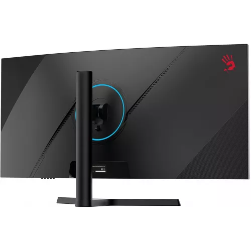 Монитор Bloody 34" MN340W черный VA LED 1ms 21:9 HDMI M/M матовая HAS Piv 300cd 178гр/178гр 3440x1440 180Hz FreeSync DP UW USB 5.7кг