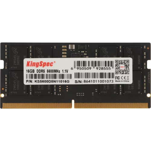 Память DDR5 16GB 5600MHz Kingspec KS5600D5N11016G RTL PC5-44800 CL40 SO-DIMM 288-pin 1.1В single rank Ret