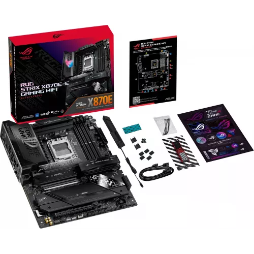 Материнская плата Asus ROG STRIX X870E-E GAMING WIFI Socket AM5 AMD X870E 4xDDR5 ATX AC`97 8ch(7.1) 5Gigabit RAID+HDMI