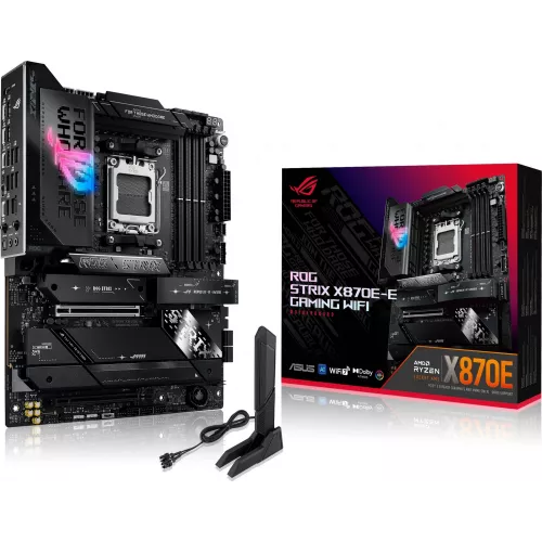 Материнская плата Asus ROG STRIX X870E-E GAMING WIFI Socket AM5 AMD X870E 4xDDR5 ATX AC`97 8ch(7.1) 5Gigabit RAID+HDMI
