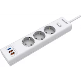 Сетевой фильтр Philips CHP4336WB/51 3м (3 розетки) белый (коробка)