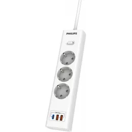 Сетевой фильтр Philips CHP4336WB/51 3м (3 розетки) белый (коробка)