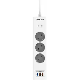 Сетевой фильтр Philips CHP4336WB/51 3м (3 розетки) белый (коробка)
