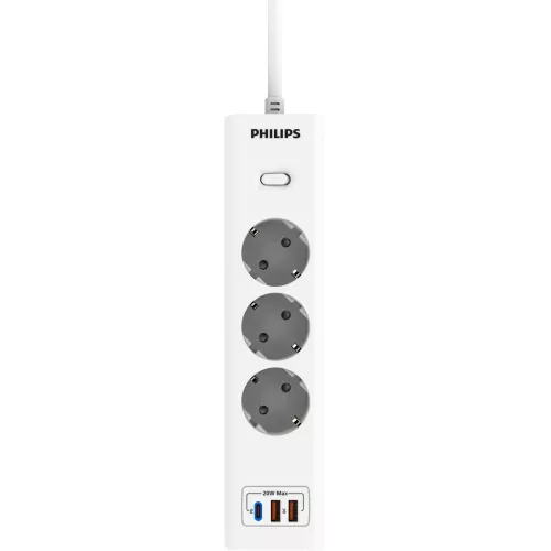 Сетевой фильтр Philips CHP4336WB/51 3м (3 розетки) белый (коробка)