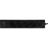 Сетевой фильтр Philips CHP8246BB/51 3м (4 розетки) черный (коробка)