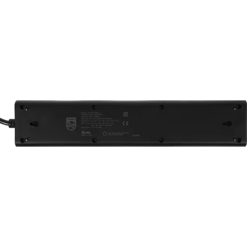 Сетевой фильтр Philips CHP8246BB/51 3м (4 розетки) черный (коробка)