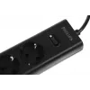 Сетевой фильтр Philips CHP8246BB/51 3м (4 розетки) черный (коробка)