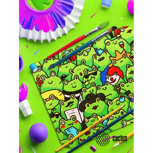Коврик для мыши Cactus Frogs 300x250x3мм (CS-MPC-D09M)