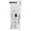 Сетевой удлинитель IEK У03В 1.5м (3 розетки) белый (пакет ПЭ)