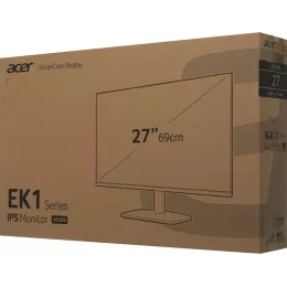 Монитор Acer 27" EK271UEbmiipx черный IPS LED 5ms 16:9 HDMI M/M матовая 1000:1 250cd 178гр/178гр 2560x1440 100Hz FreeSync DP Quad 2K (1440p) 3.5кг