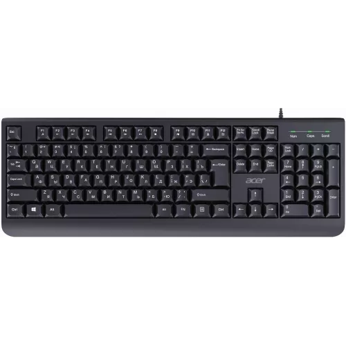 Клавиатура Acer OKW400 черный USB (ZL.KBDEE.01C) кабель 1.8м