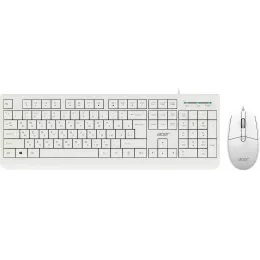Клавиатура + мышь Acer OCC400 клав:белый мышь:белый USB (ZL.ACCCC.014)