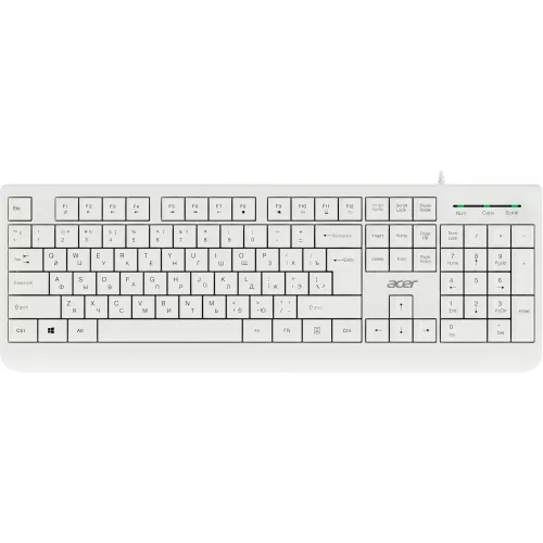 Клавиатура + мышь Acer OCC400 клав:белый мышь:белый USB (ZL.ACCCC.014)