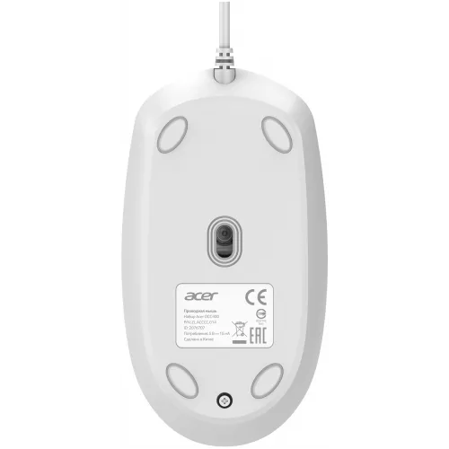 Клавиатура + мышь Acer OCC400 клав:белый мышь:белый USB (ZL.ACCCC.014)