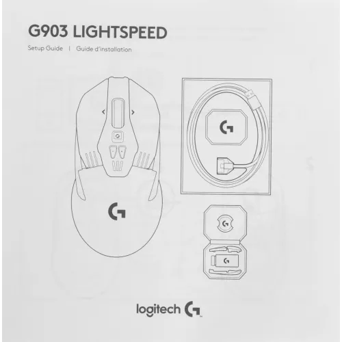 Мышь Logitech G903 LightSpeed Hero черный оптическая 25600dpi беспров. USB 9but (910-005674)