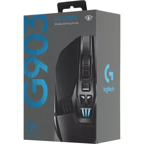 Мышь Logitech G903 LightSpeed Hero черный оптическая 25600dpi беспров. USB 9but (910-005674)