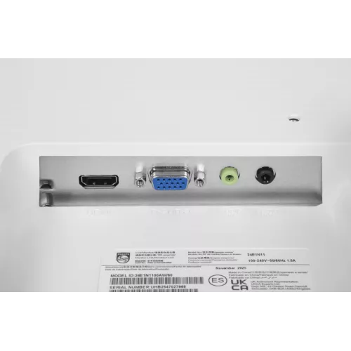Монитор Philips 23.8" E Line 24E1N1100AW белый IPS LED 16:9 HDMI M/M матовая 1300:1 250cd 178гр/178гр 1920x1080 100Hz VGA FHD 2.51кг
