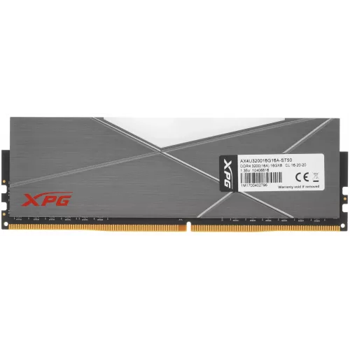 Память DDR4 16GB 3200MHz A-Data AX4U320016G16A-ST50 XPG Spectrix D50 RGB RTL Gaming PC4-25600 CL16 DIMM 288-pin 1.35В dual rank с радиатором Ret