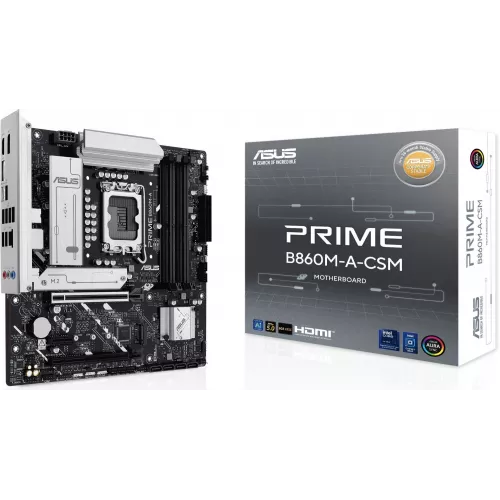 Материнская плата Asus PRIME B860M-A-CSM Soc-1851 Intel B860 4xDDR5 mATX AC`97 8ch(7.1) 2.5Gg RAID+HDMI+DP